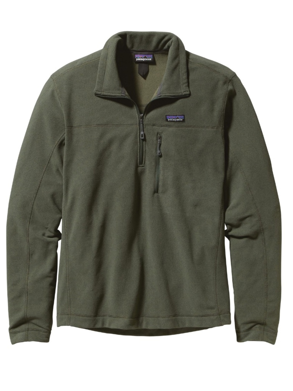 Patagonia Oakes 1/4 Zip Pullover Fleece Fatigue Green Men’s Large
